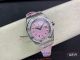 rf clone Audemars Piguet Royal Oak Lady 67601 pink dial diamond bezel watch (4)_th.jpg